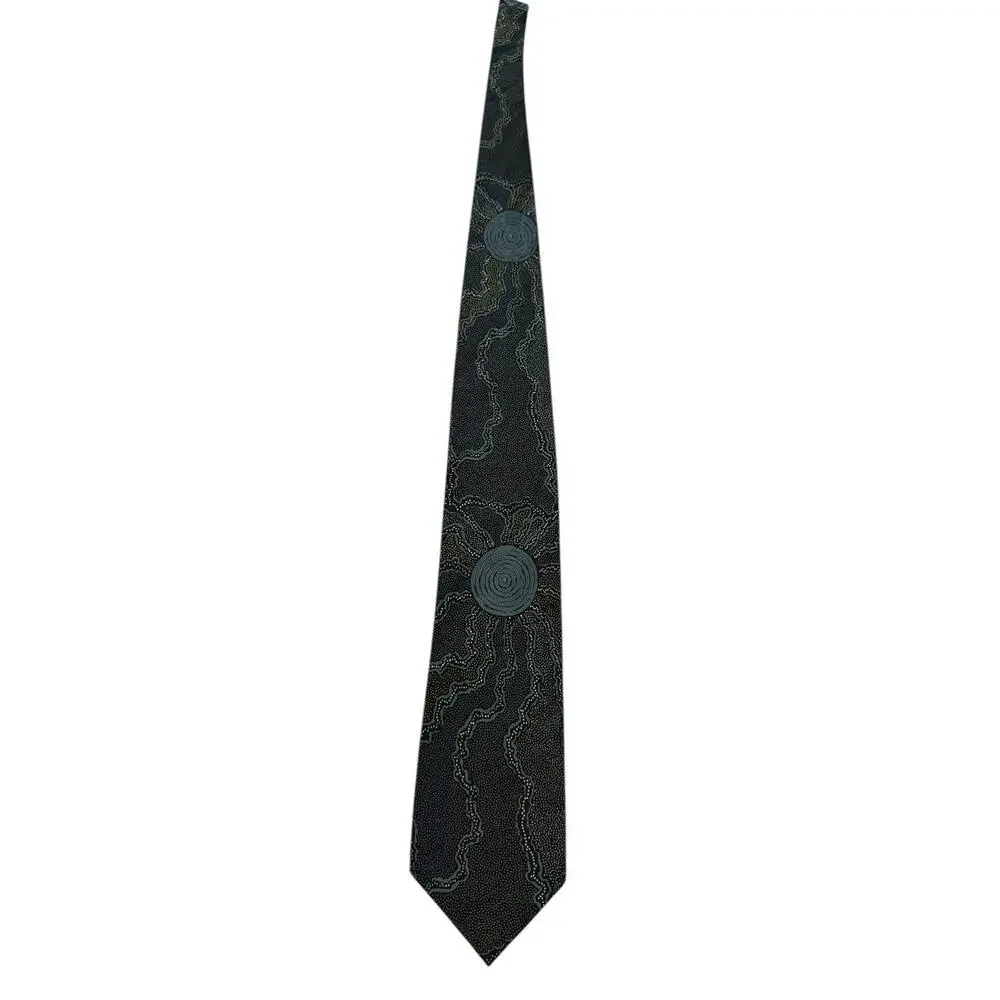 Yijan Australia Fire & Water Dreaming Maureen Hudson Nampajimpa Necktie
